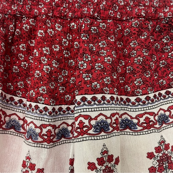 Fashion Fuse Red Boho Shorts Size Small - Picture 6 of 8
